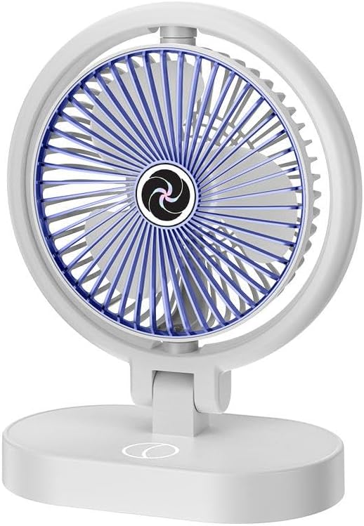 Stovella Portable USB Mini Folding Fan – Rechargeable Desktop Electric Fan with 4 Speed Settings, Compact Cooling Beauty Tool for Home, Office & Travel
