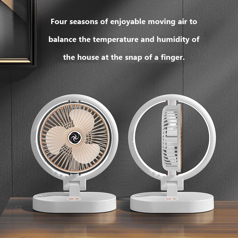 Stovella Portable USB Mini Folding Fan – Rechargeable Desktop Electric Fan with 4 Speed Settings, Compact Cooling Beauty Tool for Home, Office & Travel