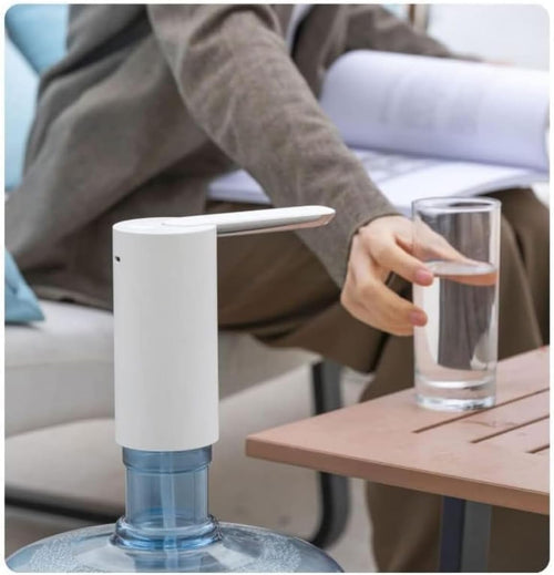 Automatic Foldable USB Rechargeable Water Dispenser Pump – Portable Electric Drinking Water Pump with Foldable Spout, One-Touch Operation, BPA-Free, USB Charging